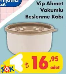 VİP AHMET VAKUMLU BESLENME KABI